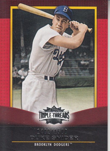 2011 topps triple - topps, threads
